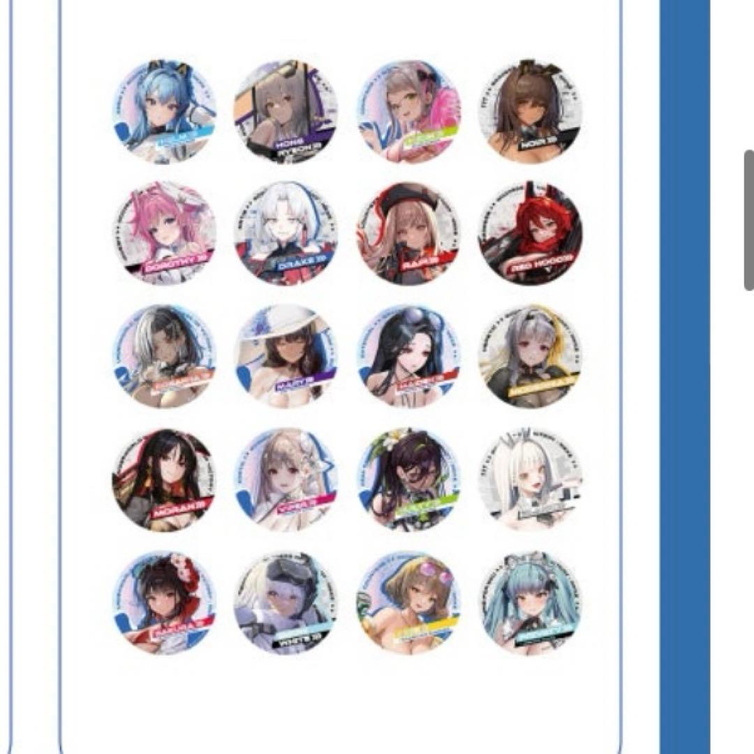 勝利の女神 NIKKE ランダム缶バッジ ロザンナ 韓国ポップアップ - メルカリ