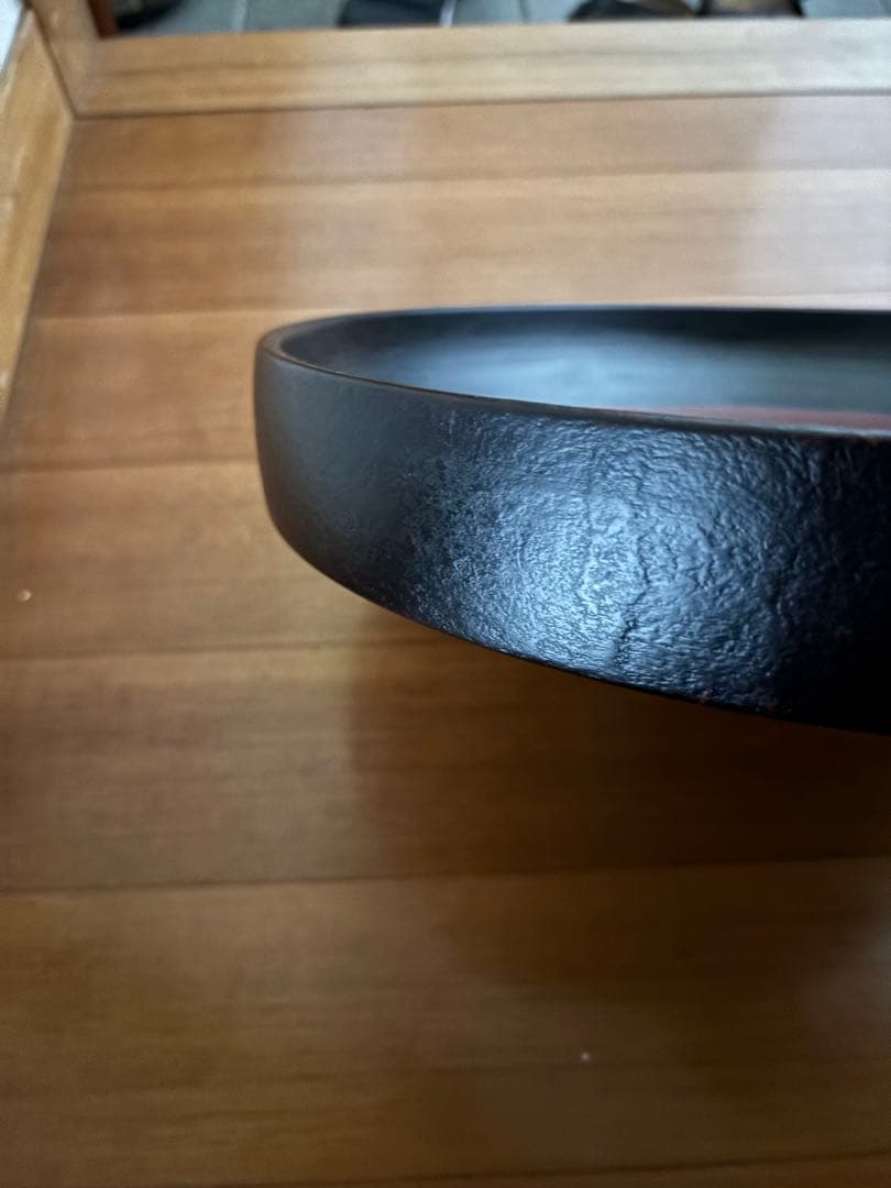 赤木明登氏作 漆器 日の丸勝手盆 直径38センチ 大型 - edventureintl.com