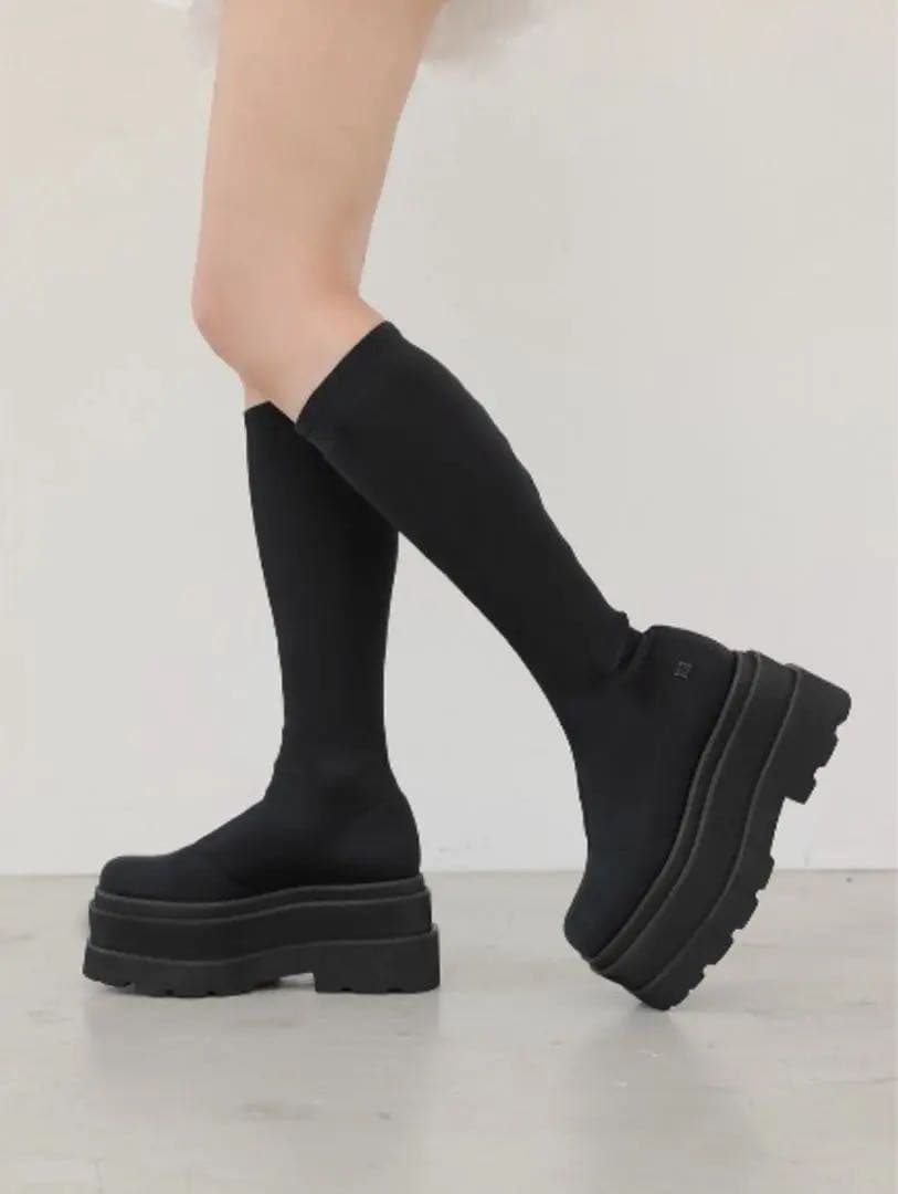 darich ウルトラストレッチフラットブーツ Lサイズ