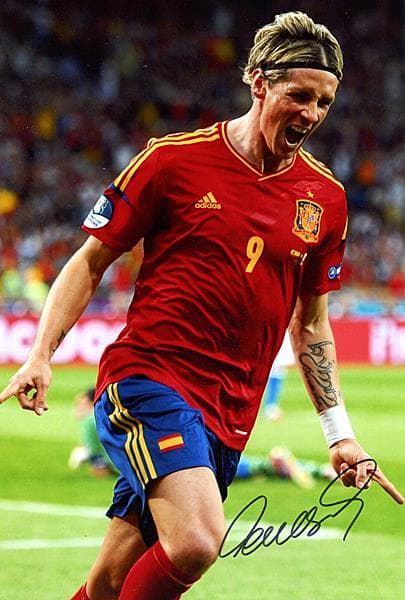 フェルナンド トーレス スペイン代表 直筆サイン入りフォト - メルカリ