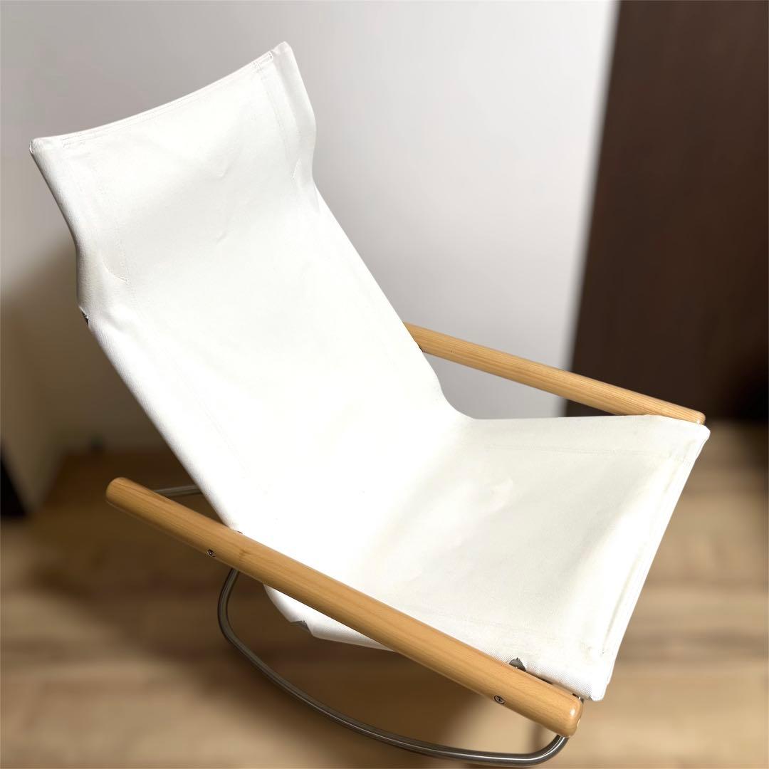 最終値下げ nychair x ニーチェア ロッキング　ナチュラル／ホワイト Amazon.co.jp: NychairX ニーチェア X ロッキング ナチュラル/レンガ