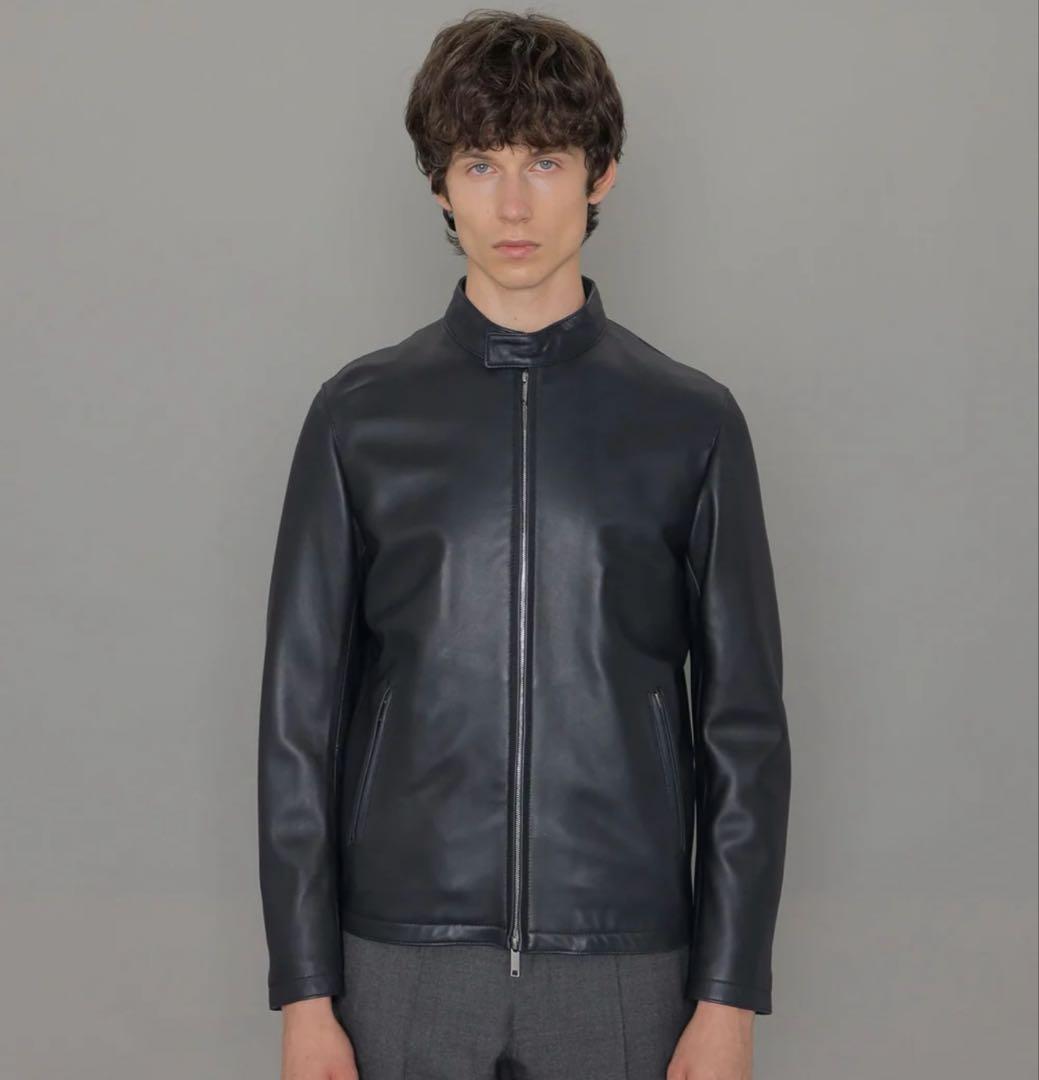 Mackintosh London ブラック レザー シングルライダース Weather proofed Leather】レザーシングルライダースジャケット