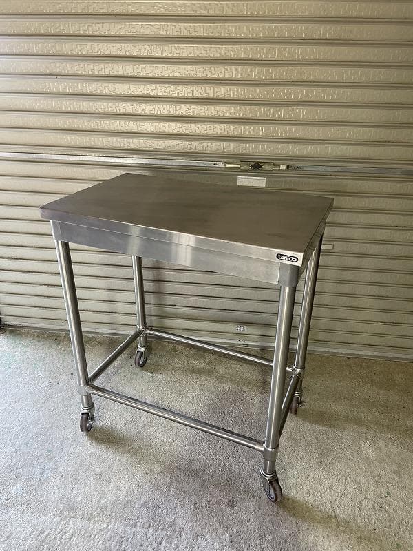 タニコー　作業台　ローラー付　調理台　業務用　幅750×奥450×高850mm タニコーTXA-WT-60DNB|引出付作業台 バックガードなし|引出付作業台