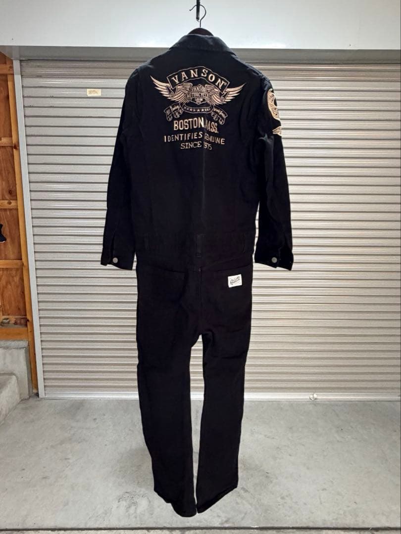 VANSON つなぎ Lサイズ VANSON（バンソン） 【再入荷】【当店別注】 ツナギ つなぎ ワンスター