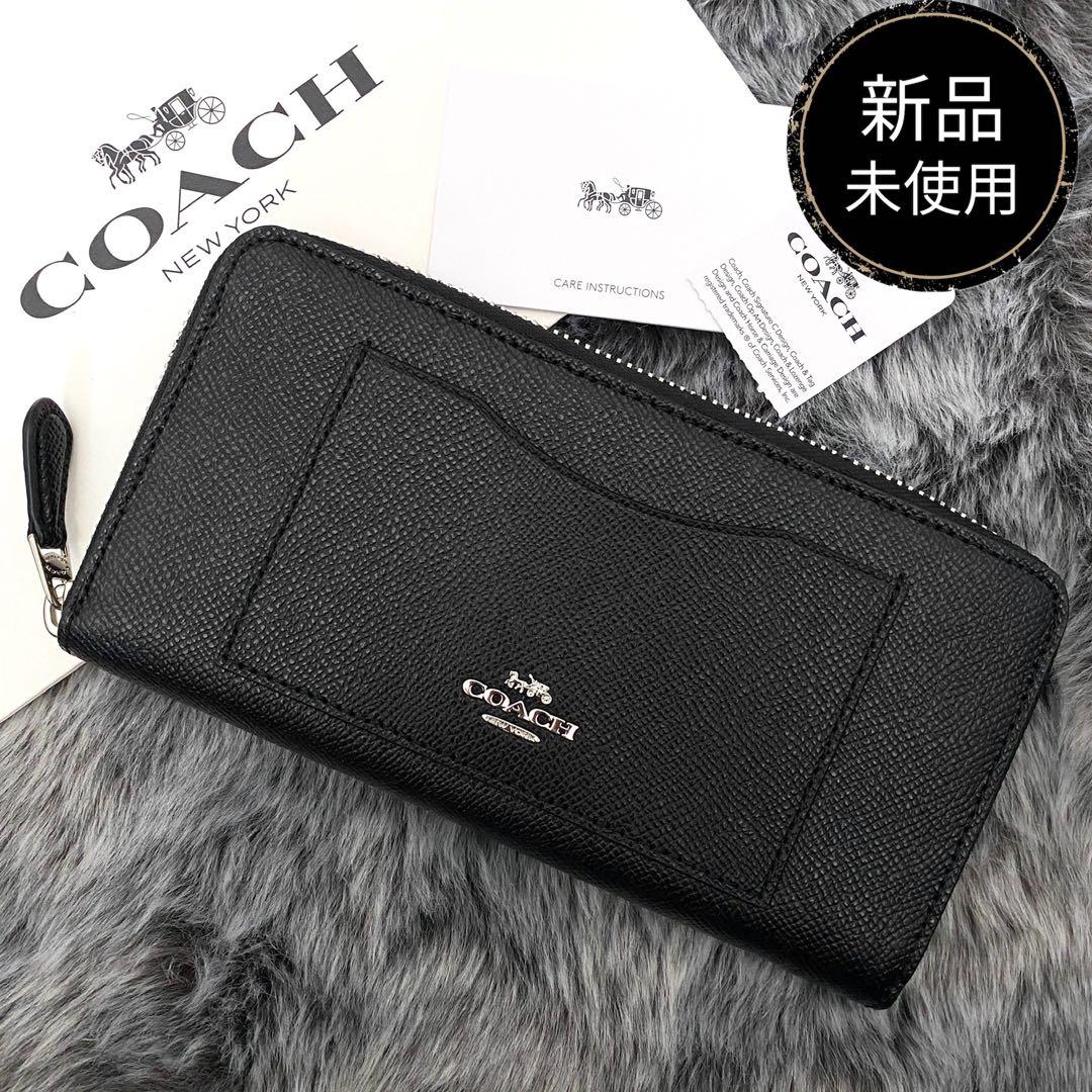 新品　正規品☆COACH コーチ　長財布　 ブラック　レザー 長財布 COACH（コーチ） 【並行輸入品】コーチ 財布 メンズ 長財布 二つ折り