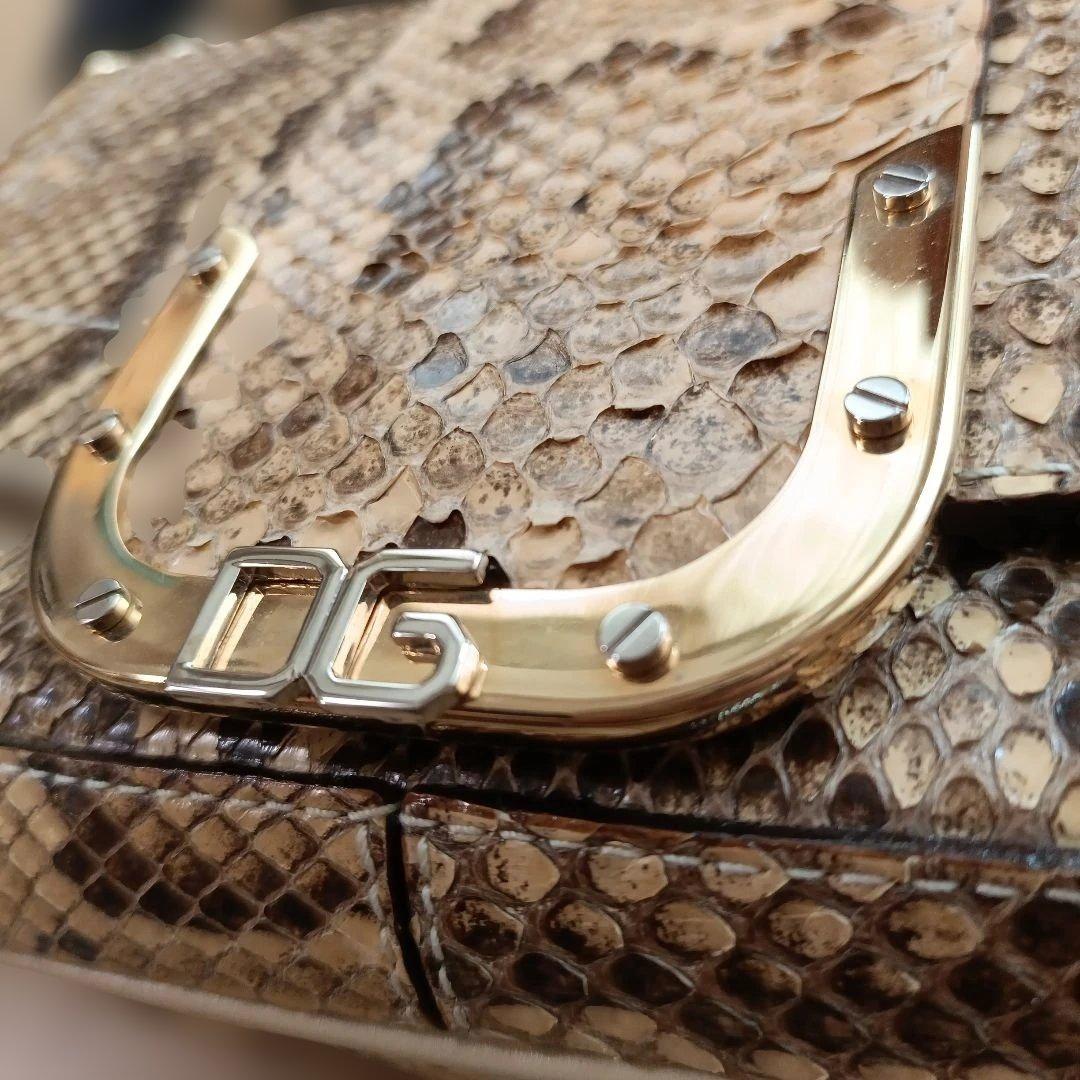 新品定価【90万】Dolce & Gabbana バッグ パイソン レザー ヘビ - メルカリ