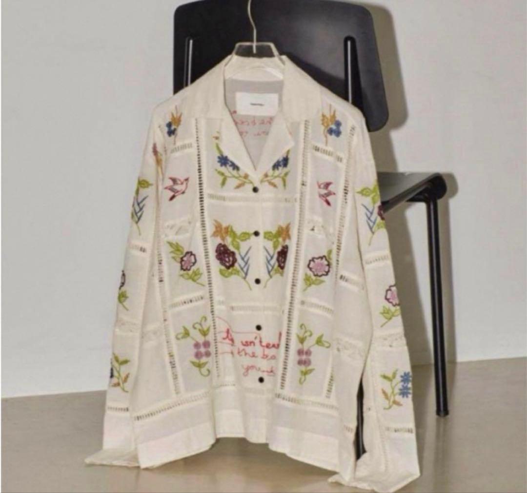 TODAYFULトゥデイフル★EmbroideryPatchworkShirts