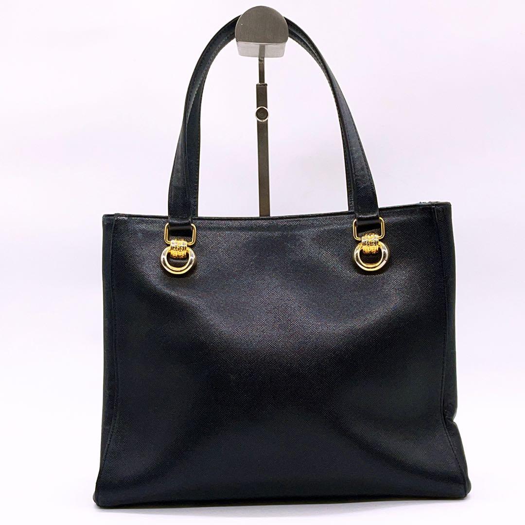 美品 WAKO ワコウ 銀座 和光 ハンドバッグ ネイビー 金具 卒園 卒業