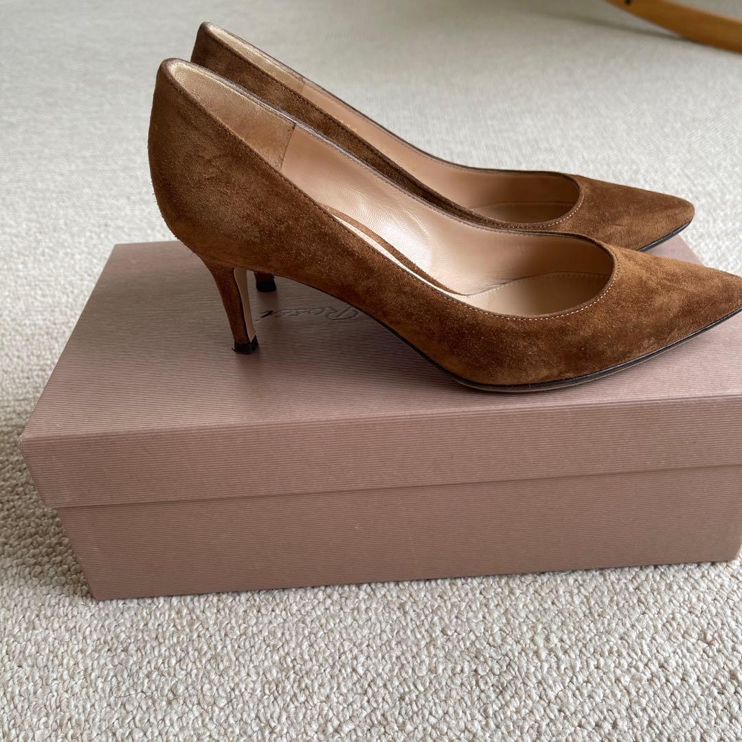 Gianvito Rossi Gianvito 70ブラウン スエード パンプスの通販はau PAY