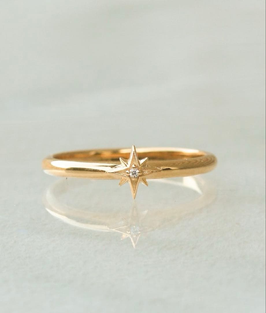 NOIR DE POUPEE K18vermeil ダイヤモンド スターリング WEB限定】K18vermeil ダイヤモンドスターピアス（ピアス（両耳用