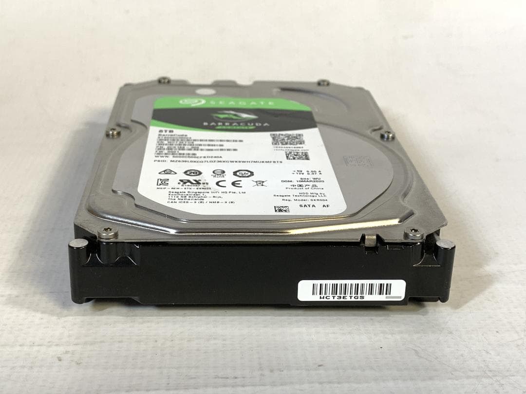 外付けハードディスク・ドライブ Seagate 8.0TB HDD BarraCuda ST8000DM004