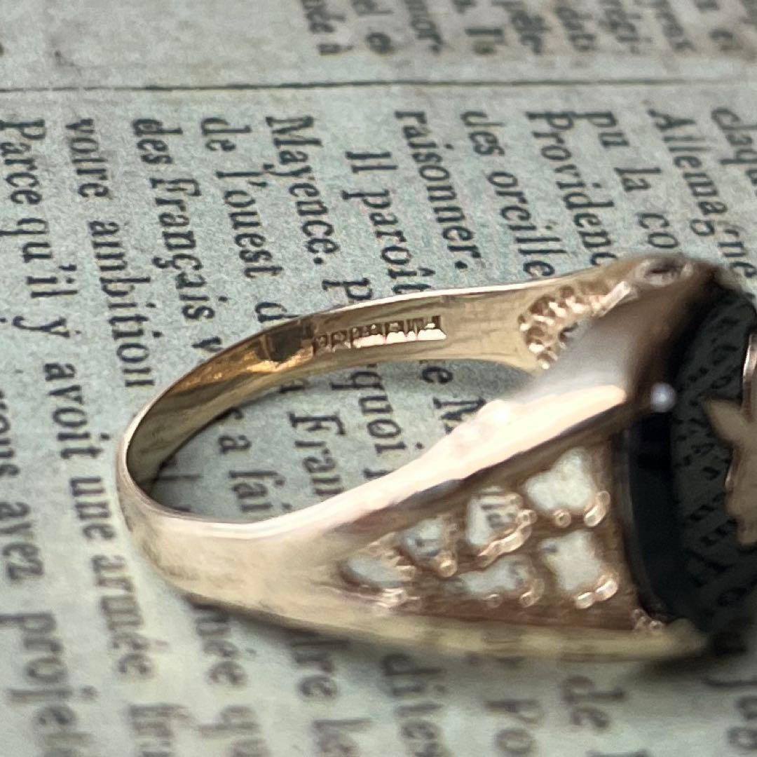 希少 英国 イギリス ヴィンテージ 9k 9金 プレイボーイリング - メルカリ