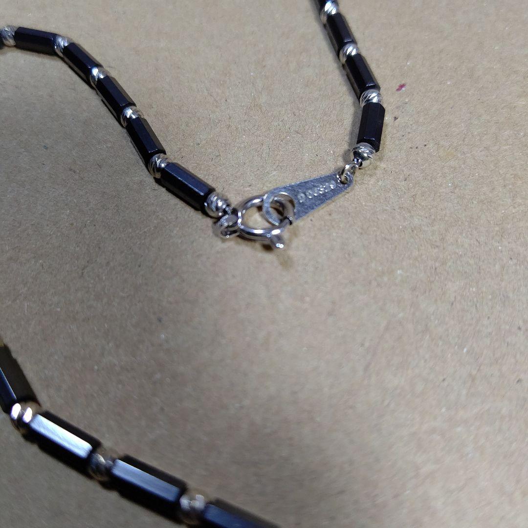 DisMoi ディモア ネックレス アスカブラック 43㎝ K18 WG 中古品