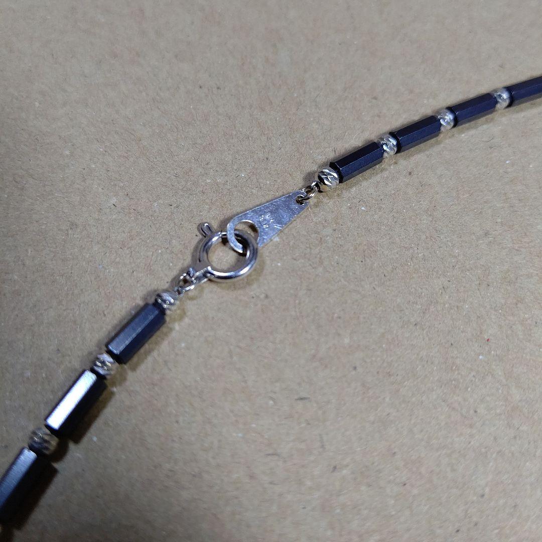 DisMoi ディモア ネックレス アスカブラック 43㎝ K18 WG 中古品