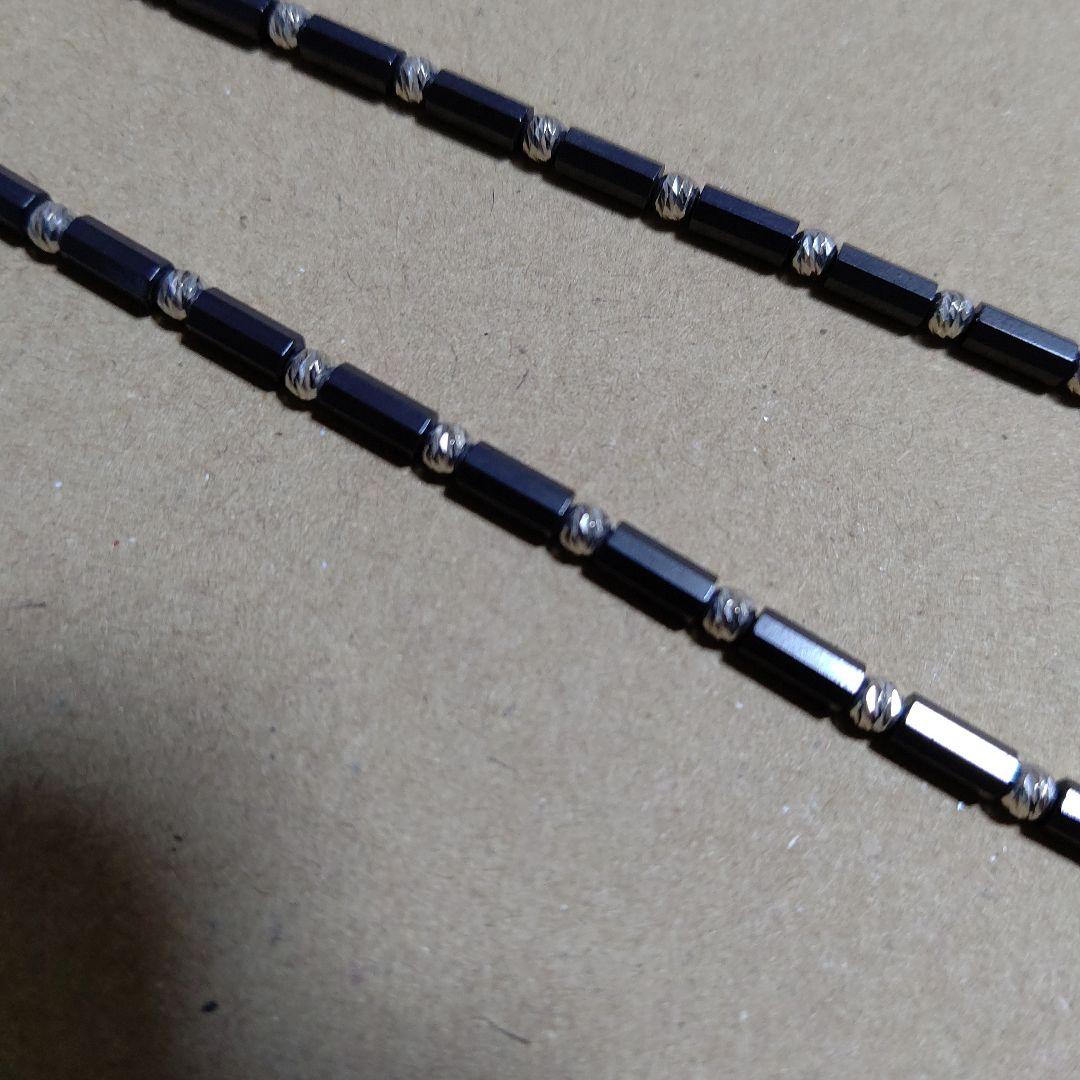 DisMoi ディモア ネックレス アスカブラック 43㎝ K18 WG 中古品