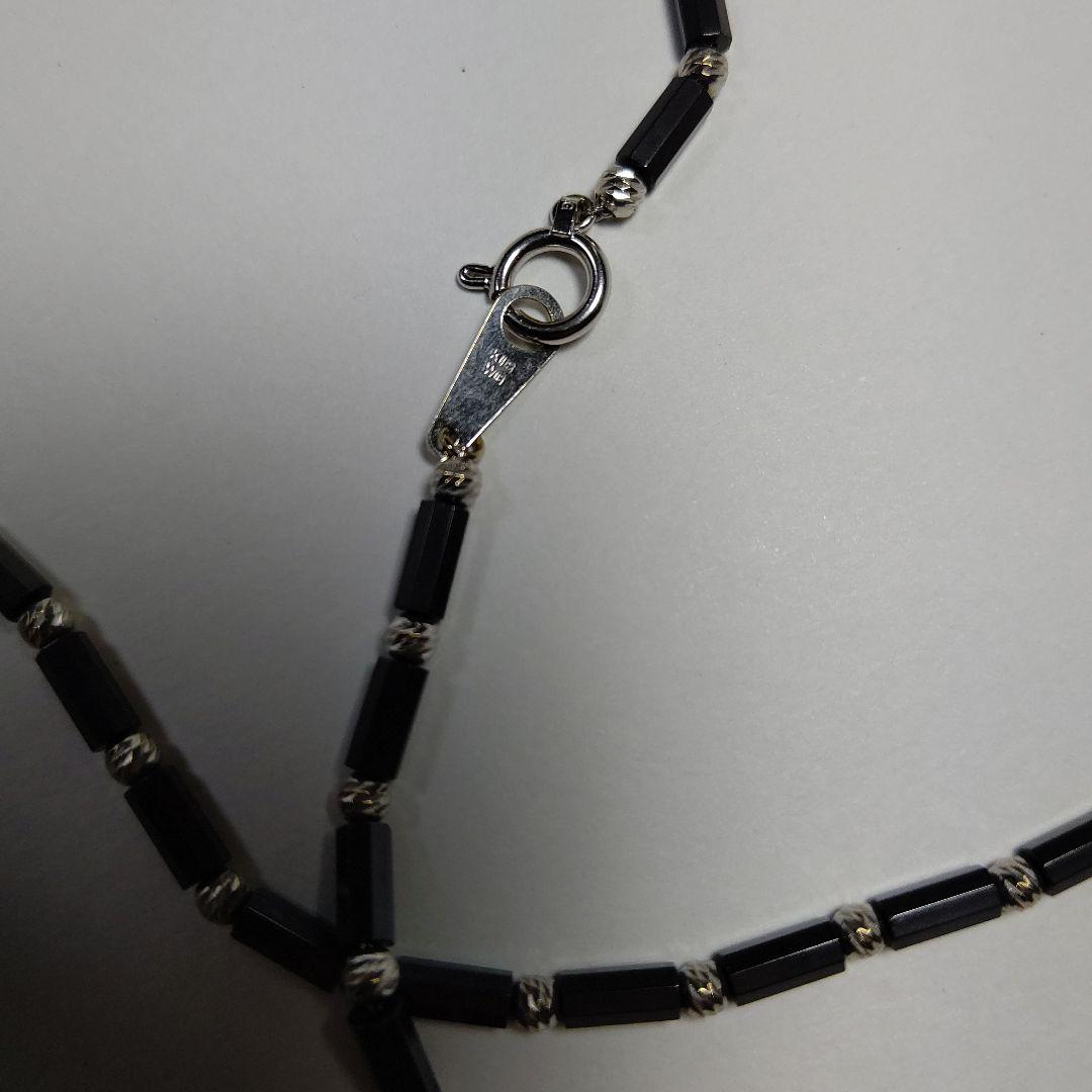 DisMoi ディモア ネックレス アスカブラック 43㎝ K18 WG 中古品