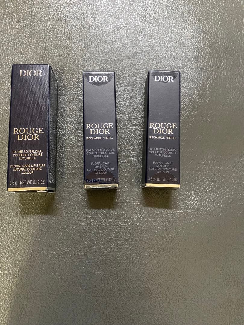 (お得) ルージュディオール000 リップバーム ➕詰替2本