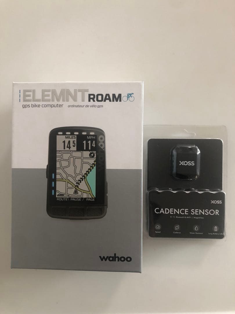 【極美品】wahoo ELEMNT ROAM とXOSSセンサーセット