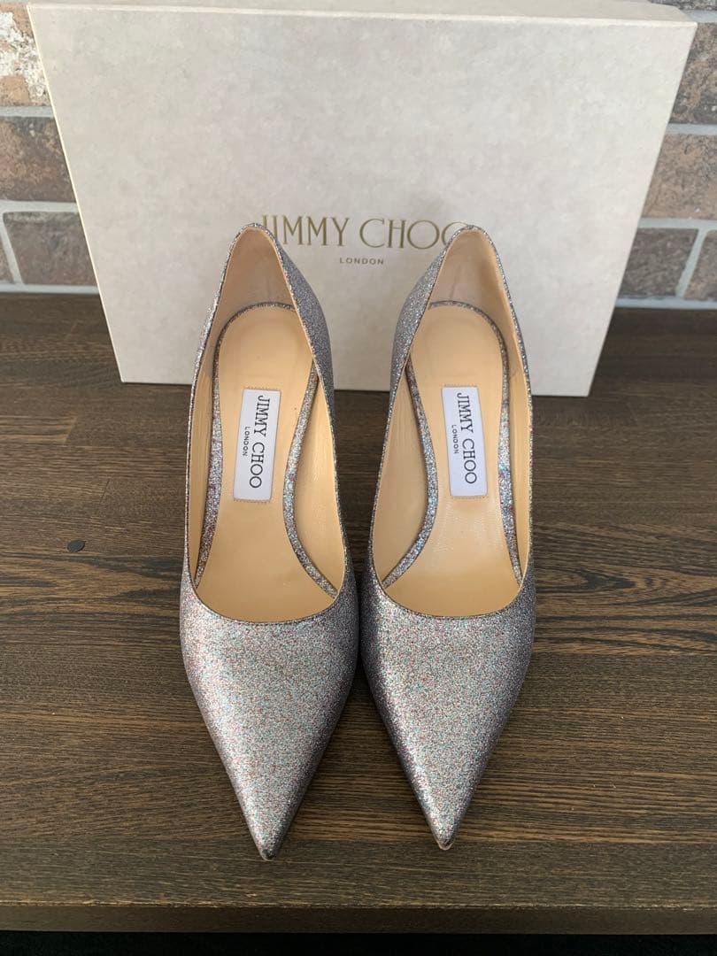 JIMMYCHOO ジミーチュウ 24.5cm ブライダルシューズ