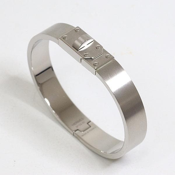 エルメス HERMES ケリー メン ブレスレット シルバー メタル