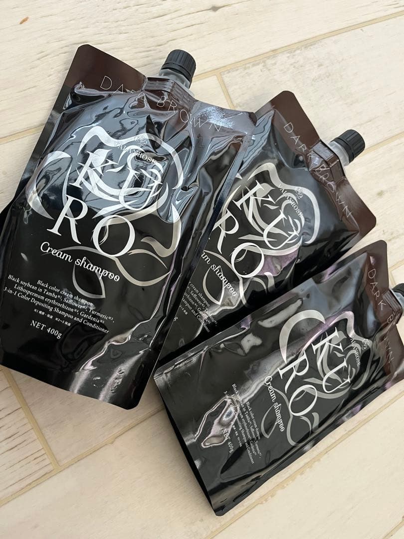 KUROダークブラウン クリームシャンプー 400g