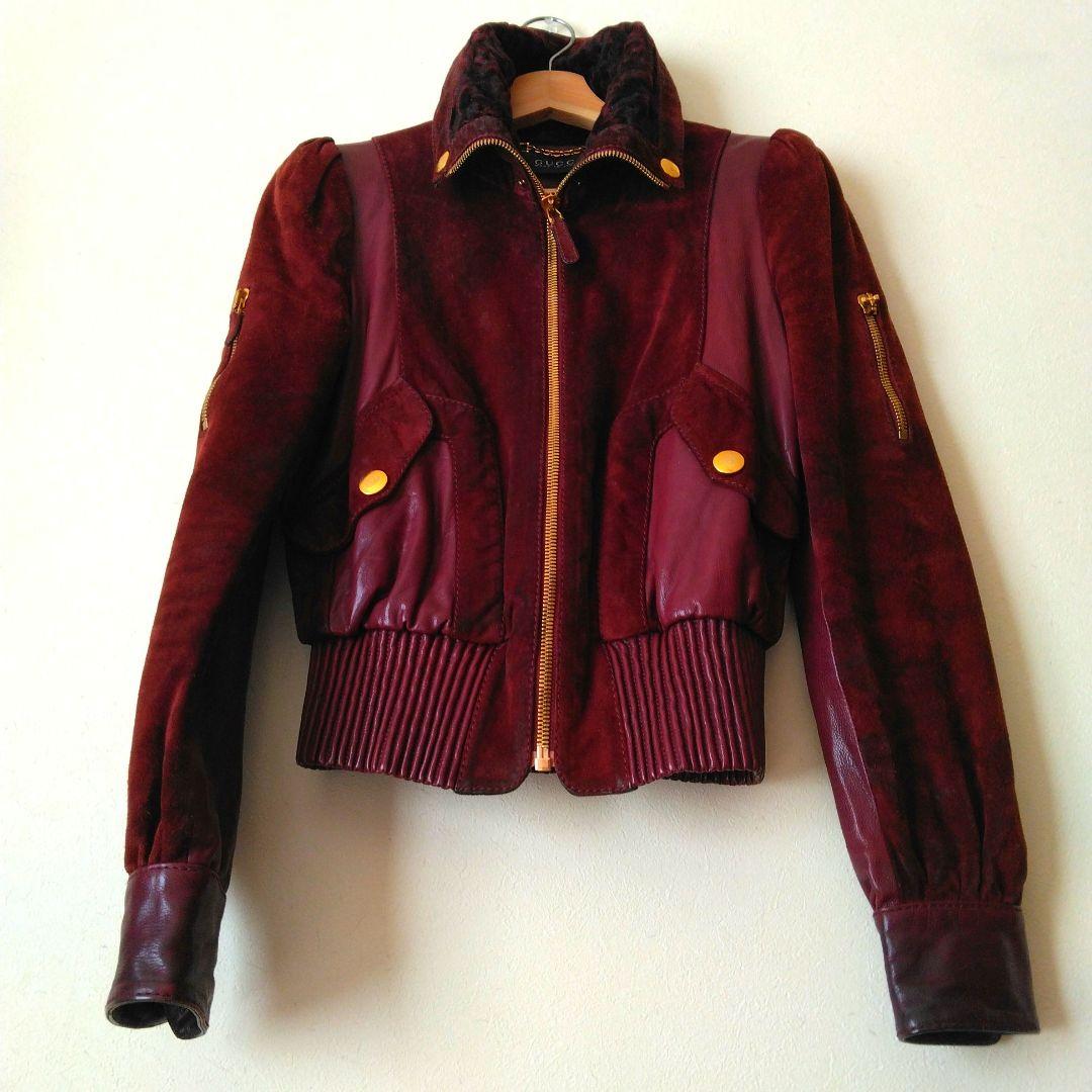 チ*♪様 GUCCI　スエードレザーボンバージャケット【随時情報更新、確認忘れず