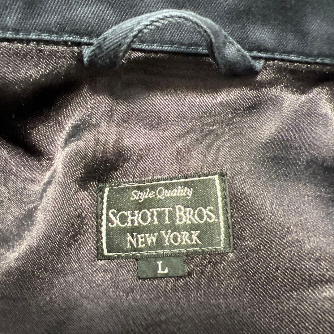 さ*か様 【Schott】ジャケット L ドクロ ヘビ 蜘蛛の巣 スカジャン ス