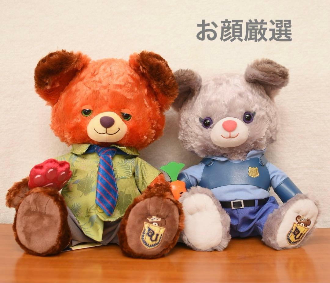 【値下】ディズニーストア ユニベア ズートピア ニック ジュディ ぬいぐるみ ディズニーストア ユニベアシティ ズートピア ニック ジュディ