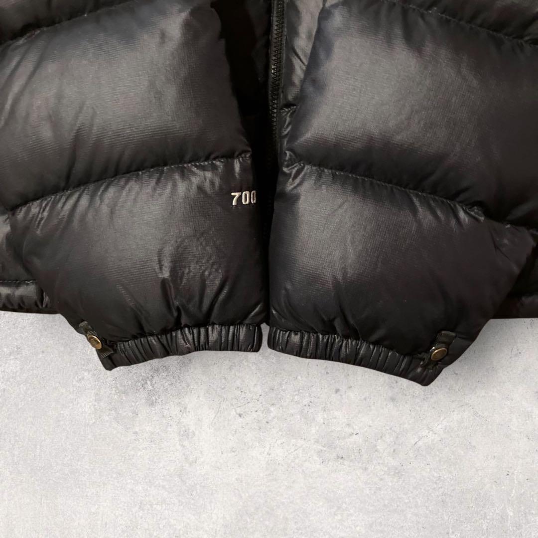 ザ・ノースフェイス】ヌプシ ダウンジャケット 700 黒 M 刺繍ロゴ h