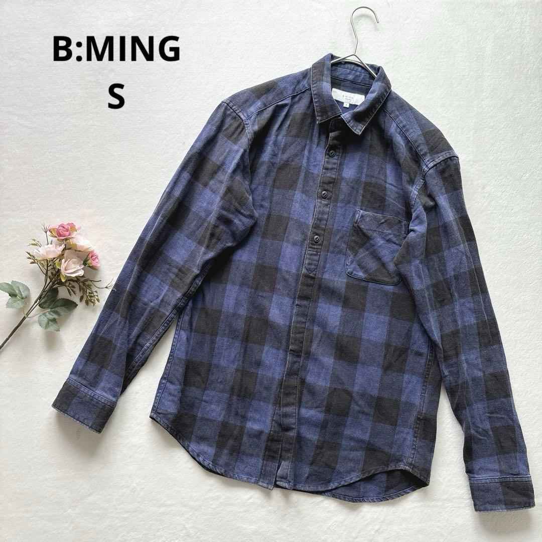 Steven steven alan (e) 厚手 M ウール オープンカラーシャツ ボックス