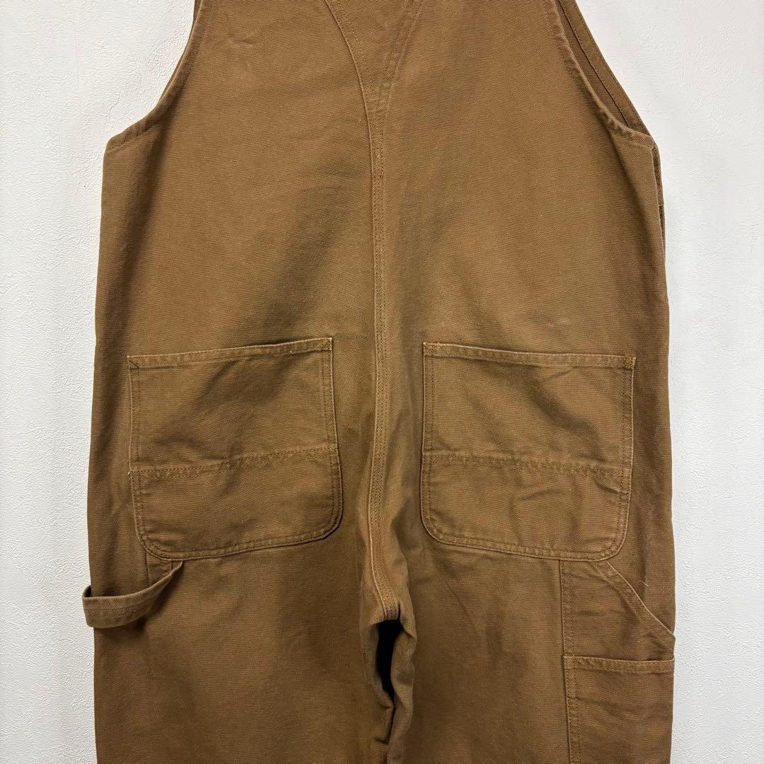 カーハート ダック オーバーオール ワーク ペインター パンツ ブラウン