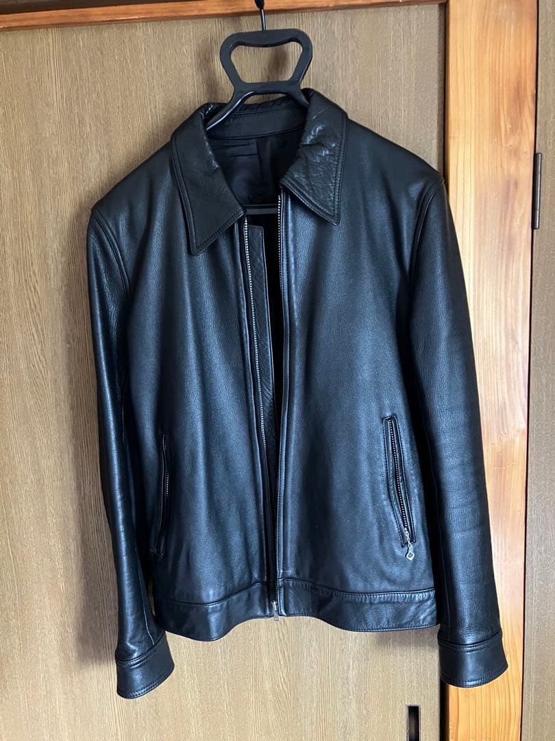 WACKO MARIA ブラック レザー シングルライダース WACKO MARIA(ワコマリア) SINGLE RIDERS LEATHER JACKET ( TYPE-1