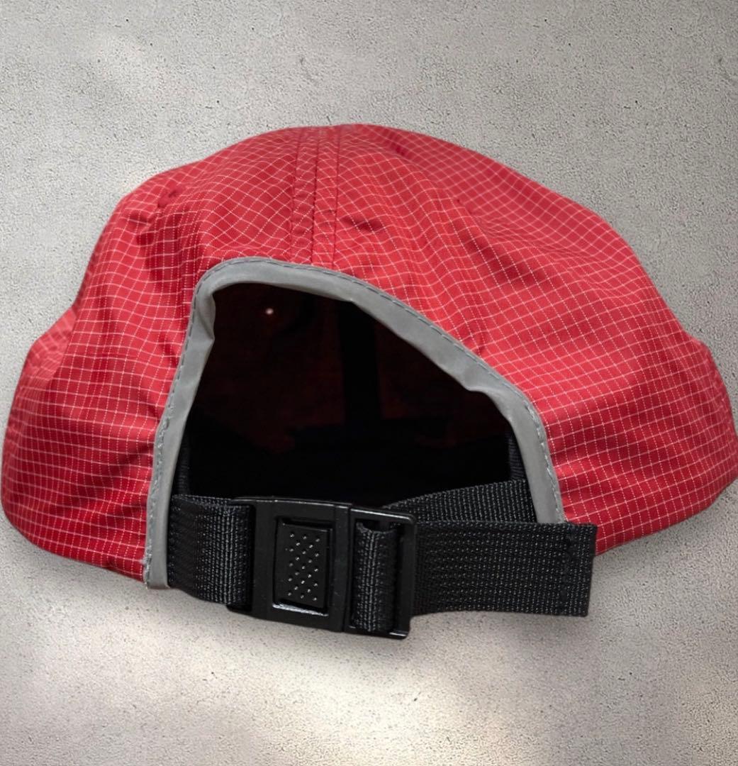 Stussy sport nylon capナイロンキャップ 赤 チェック柄 - メルカリ