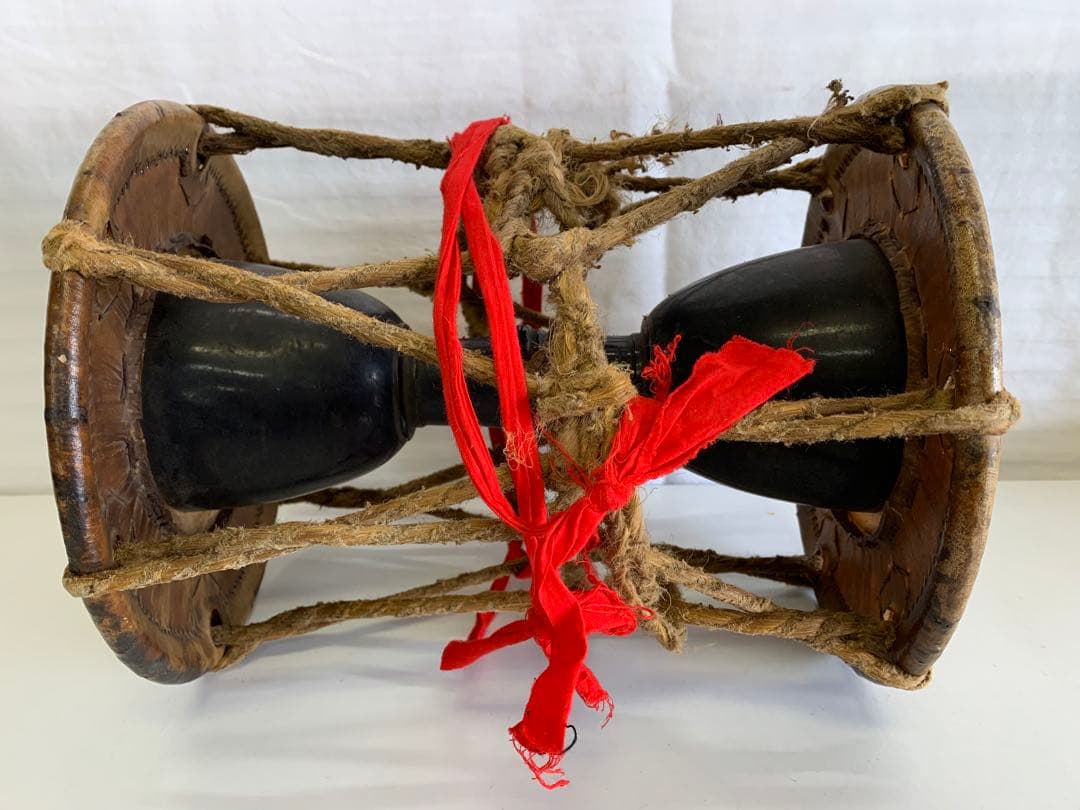 ★値下げ★鼓 小鼓 和楽器 能 伝統芸能 木製漆塗 時代物 希少品