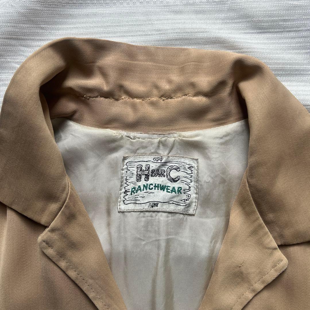 50s H BAR C レーヨンギャバジャンジャケット size L〜 - メルカリ