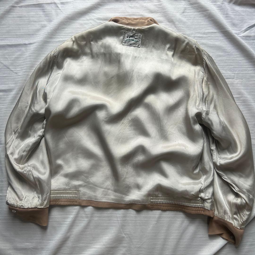 50s H BAR C レーヨンギャバジャンジャケット size L〜 - メルカリ
