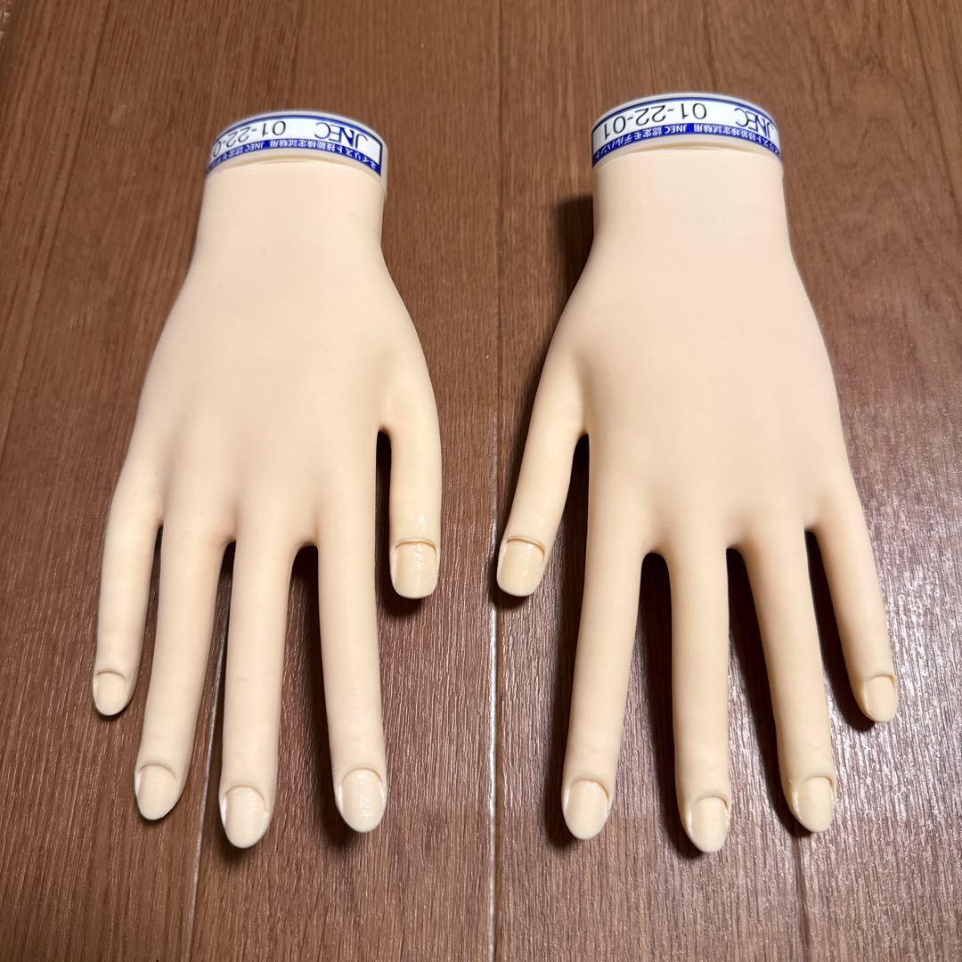 認定モデルハンド　ネイリスト検定　練習 ネイル　ジェルネイル検定　タキガワ　両手