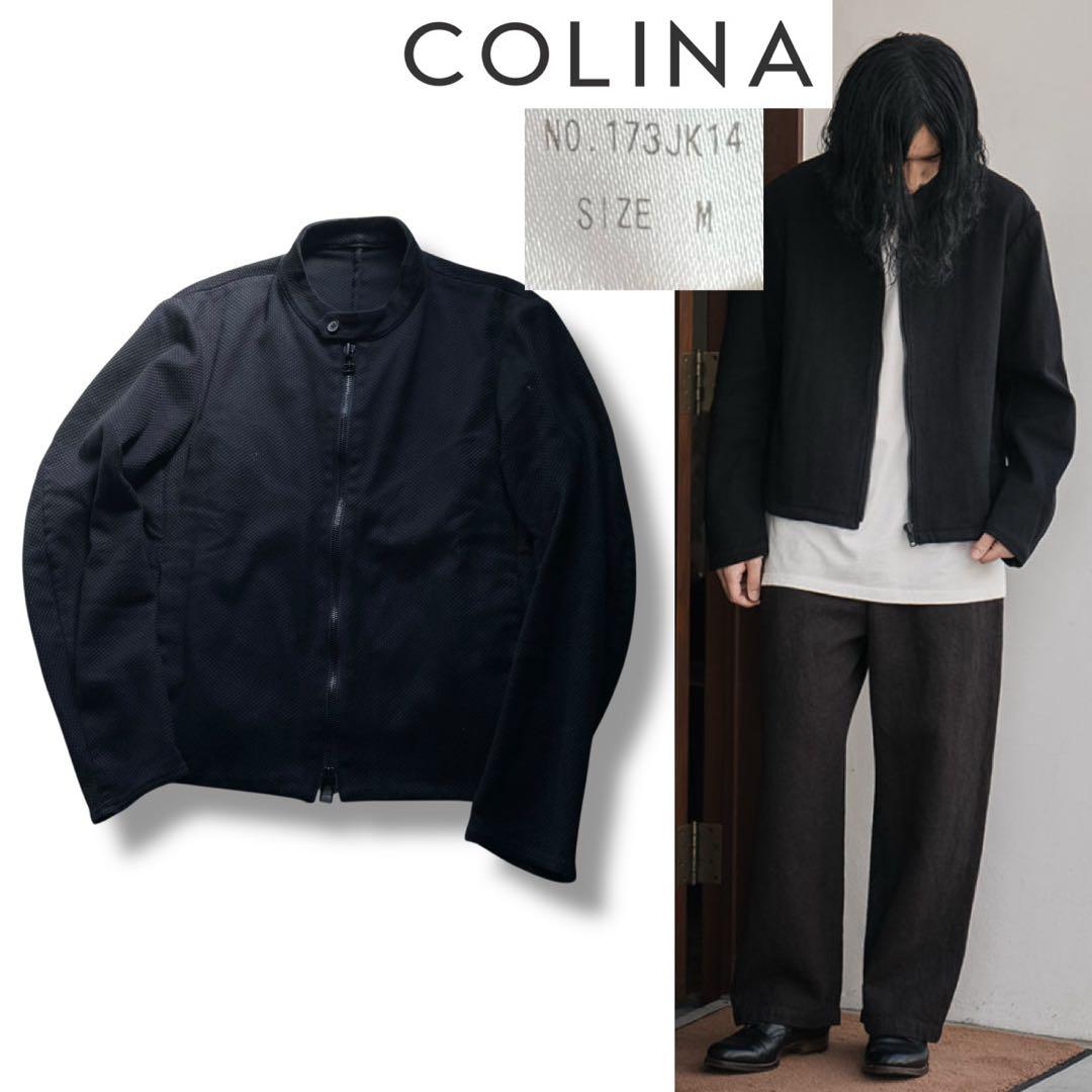 数回着美品 COLINA 刺し子 シングル ライダース ジャケット size M 中古・古着通販】COLINA (コリーナ) 刺し子シングルライダース