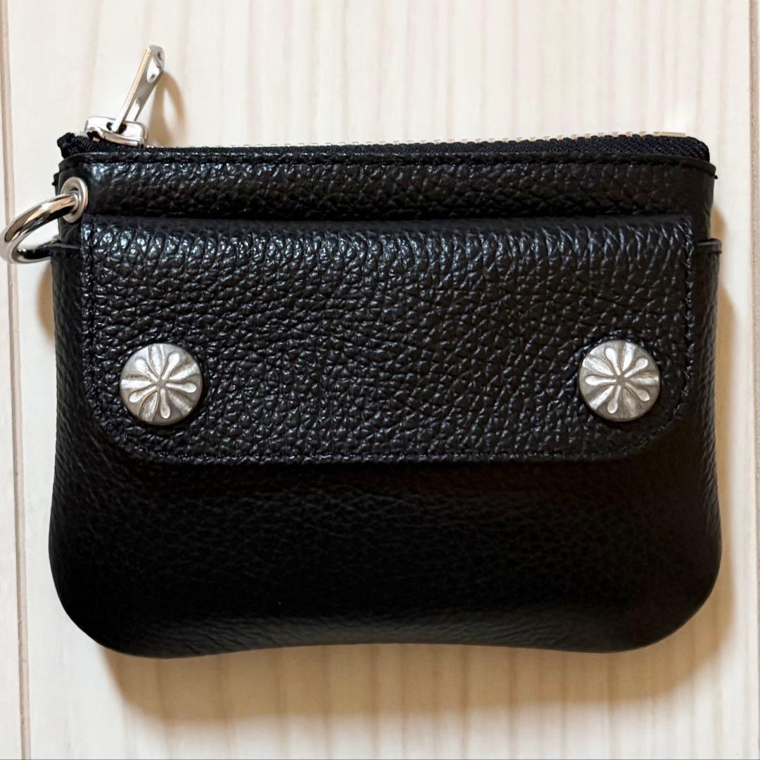 LOMEI Zipper Compact Wallet Black 即商品
