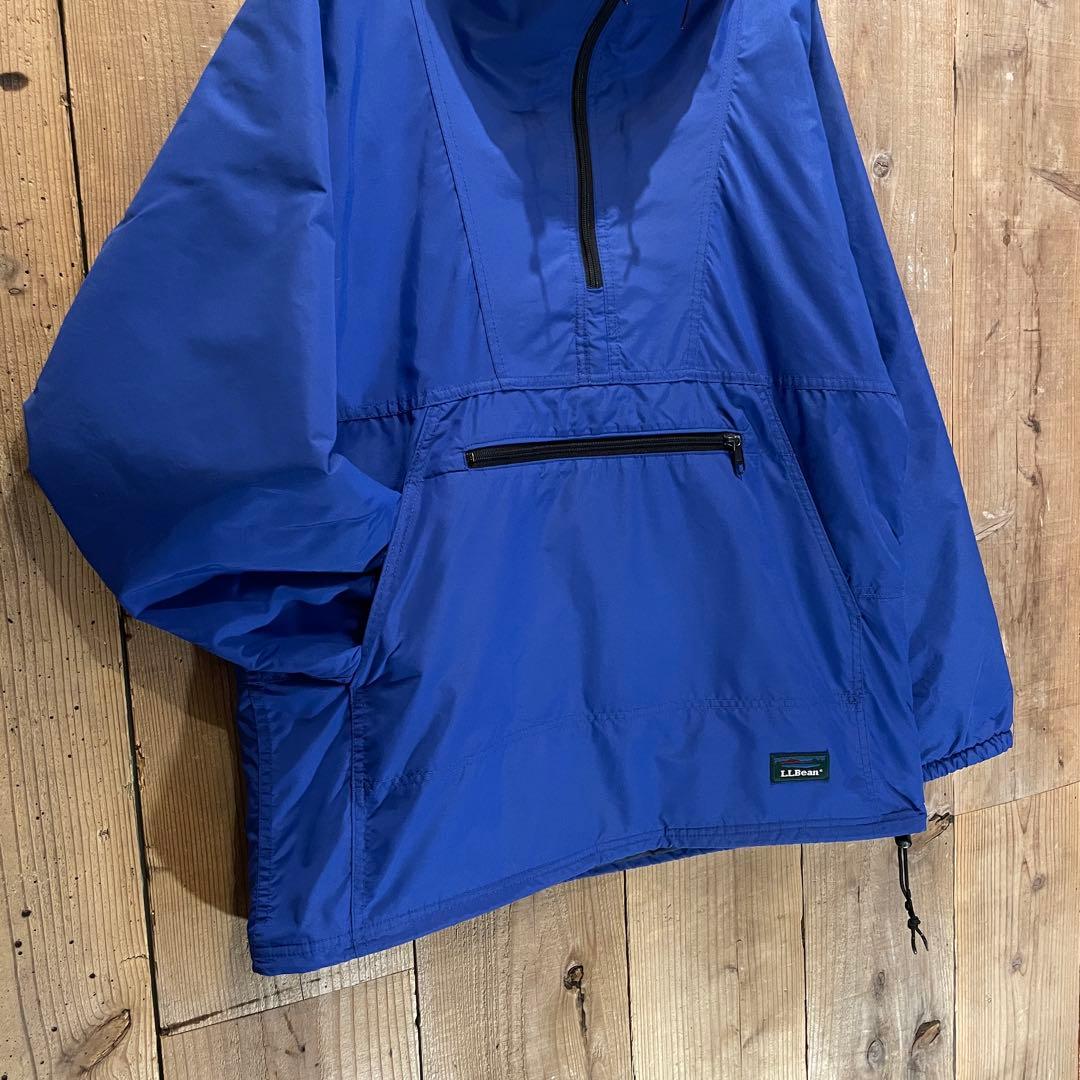 【M】90s USA製 L.L.Bean ナイロン アノラック 中綿 ジャケット