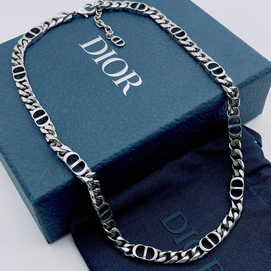 Christian Dior ネックレス　アイコン　チェーン　喜平　シルバー