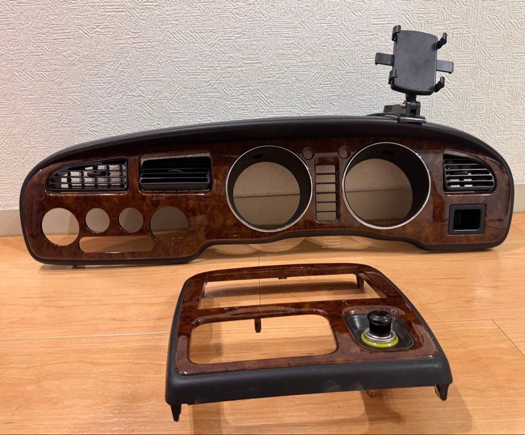 ダイハツ　ミラジーノL700S オーディオパネル　スピードメーターパネル ウッド