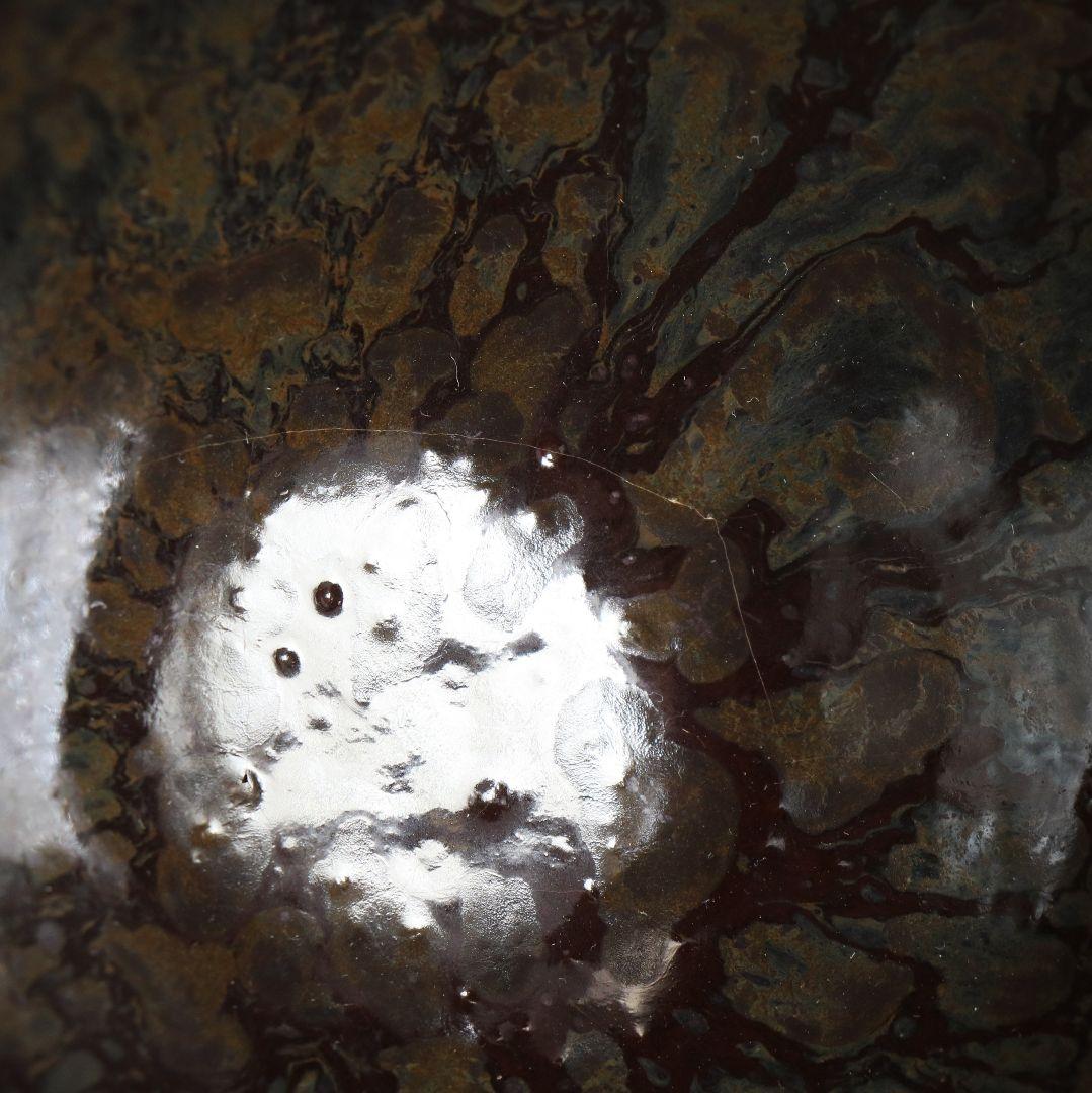 三代 伊藤赤水作 佐渡無名異焼 抹茶碗 共箱共布 茶道具 AT162 SS1