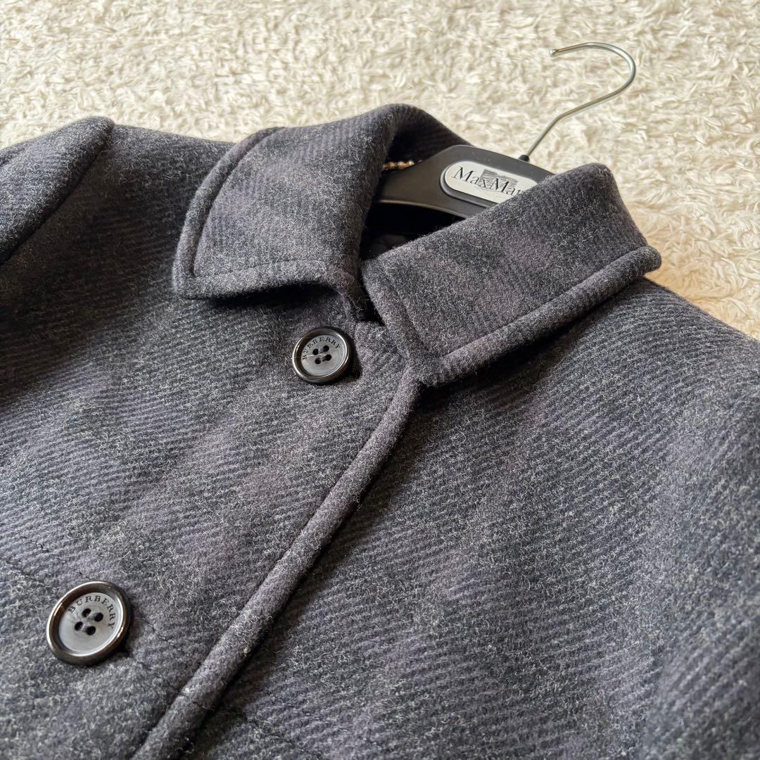 美品✨バーバリーロンドン ポンチョ風ショートコート ノバチェック