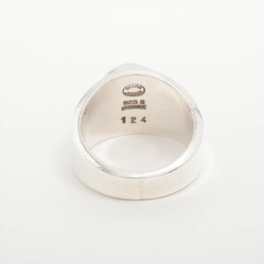 ジョージジェンセン 10号 リング ヘマタイト シルバー925 ヴィンテージ