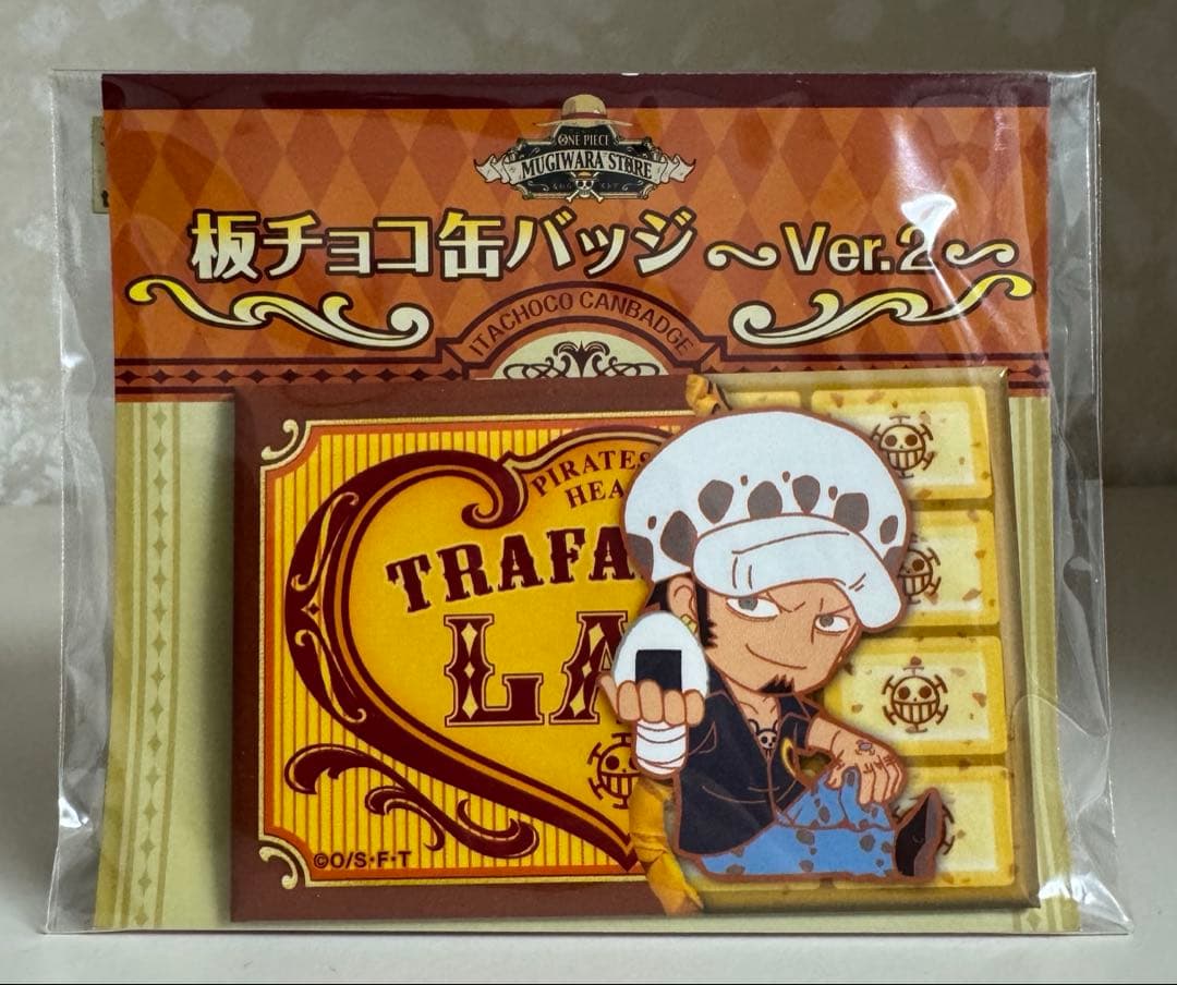 ONE PIECE 麦わらストア 板チョコ缶バッジ ロー - メルカリ