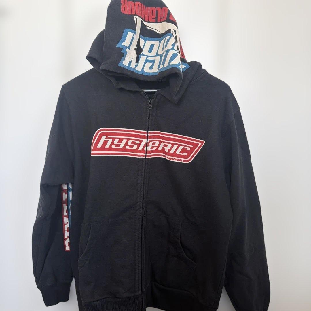 美品】ヒステリックグラマー HG BOX LOGOS ジップパーカー M 黒 - メルカリ