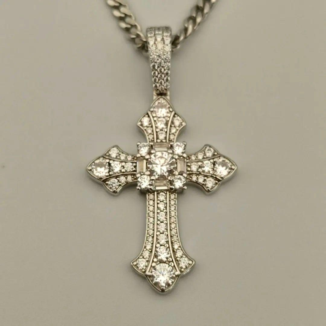 アヴァランチ ネックレス クロス silver925 シルバー925 ジルコニア