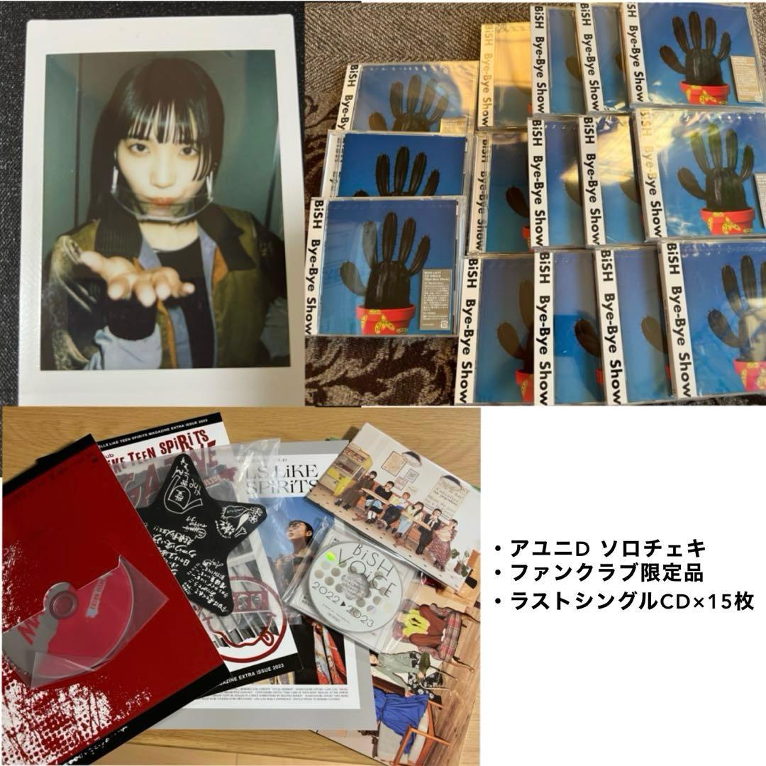 BiSHグッズ byebyeshowCD15枚 アユニDチェキ投げキッス - メルカリ