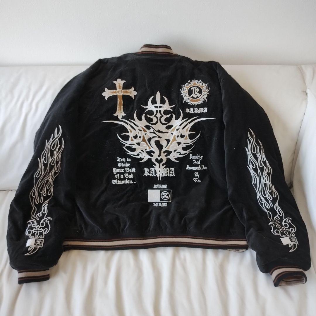 90s KARMA 日本 美品 スカジャン 別珍 unisex vintage
